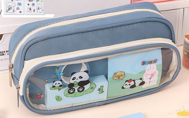 Half Transparent pencil bags