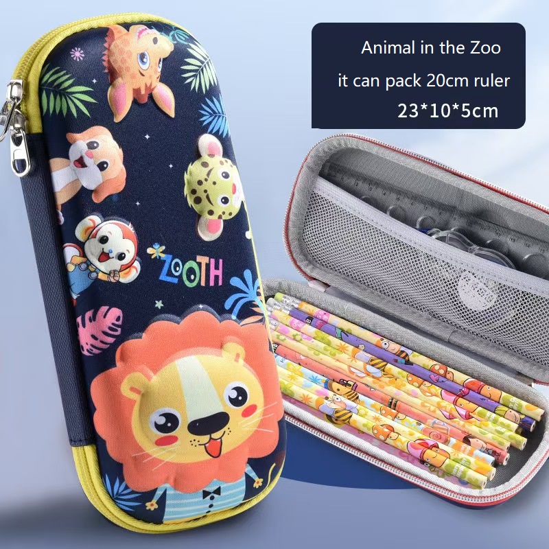 3D Carton capacity Pencil bag